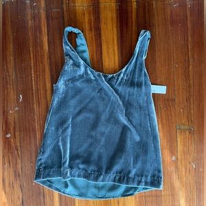 NWT J Crew Blue Velvet Tank